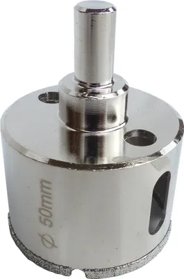 Produktbild von Fliesenbohrer Ø 50mm Glasbohrer Diamantbohrer Steinbohrer Kernbohrer Bohrkrone Hohlbohrer Diamantbohrkrone Marmorbohrer  Bohrer BOHRFUX