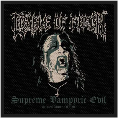Produktbild von Cradle Of Filth Supreme Vampyric Evil Aufnäher zum Aufnähen