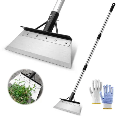 Productafbeelding van Tuinonkruid Schraper Set met Verstelbare Steel en Handschoenen