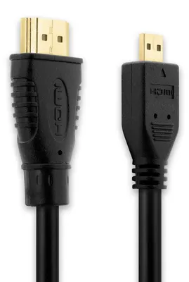 Image de Câble Micro HDMI Type D 3m compatible avec Canon EOS M6 M50 EOS R5 R6, IXUS 285 PowerShot G7 X Mark II, G9 X Mark II G3 X, PowerShot SX740 HS SX530 SX620 SX70 - HTC100 Cable 1.4 Cordon HDMI Fil