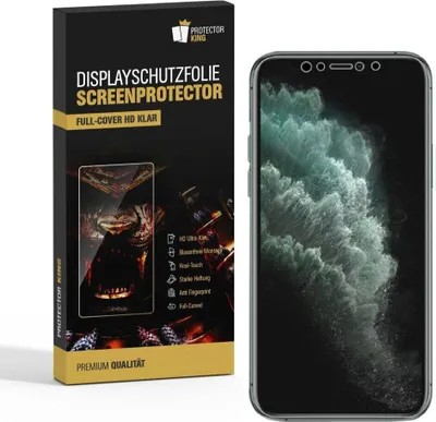 Produktbild von 6x Displayschutzfolie für iPhone 11 Pro FULL COVER CURVED Displayfolie HD KLAR