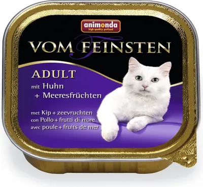 Produktbild von animonda Vom Feinsten Adult mit Huhn + Meeresfrüchten, Senior, Huhn, Meeresfrüchte, 100 g