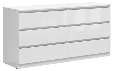 Produktbild von Kommode Edwin mit 6 Schubladen, Weiß, 150cm