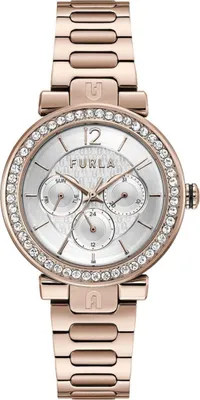 Produktbild von Furla WW00011007L3 Damen-Armbanduhr, Edelstahl-Gehäuse, Metall-Armband
