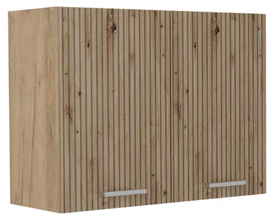 Obrázek produktu pro Skleněná kuchyňská skříňka Vicco R-Line Řemeslný dub/Zlatý mocný dub 80 cm, Model 71473