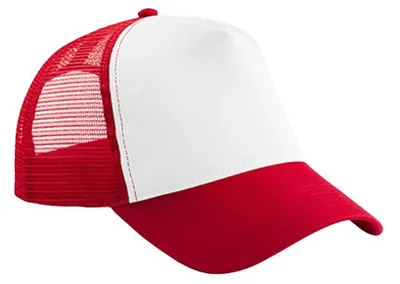 Image de Beechfield - Casquette snapback pour enfants LT643 (taille unique) (rouge/blanc)