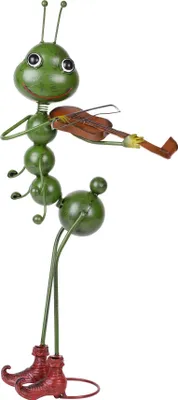 Image de Décoration MagicHome Mecco, Fourmi avec violon, métal, 27x17x68 cm