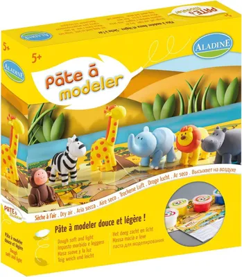 Produktbild von Aladine Superweiche Kinderknete Savanne