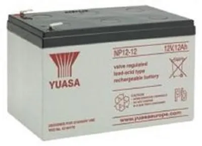 Zdjęcie produktu dla YUASA NP12-12 (12 V; 12 Ah; złącze Faston F2-6,3 mm; żywotność 5 lat)