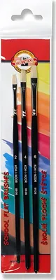 Produktbild von Flachpinsel- Set  "BRISTLE"  3er Set
