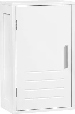 Produktbild von EUGAD Hängeschrank mit Einer Tür, verstellbarem Einlegeboden, Weiß, 30x50x18,5cm