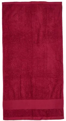 Image de Fair Towel - Serviette de bain « Cozy », coton issu de l'agriculture biologique LT3857 (taille unique) (bordeaux)