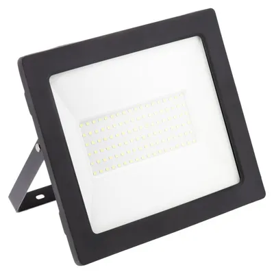 Produktbild von LED-Flutlicht GTV Lighting, 100 W, 8000 lm, 4000 K, IP65, IK8, schwarz – Außenstrahler