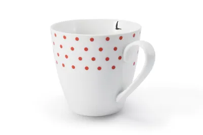 Image de Tasse en porcelaine, 320 ml, porcelaine tchèque, Leander, BeFree, rouge