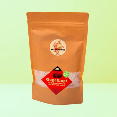 Produktbild von Glutenfreier Gugelhupf mit Saürkirschen und Milchschokolade Backmischung