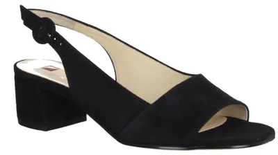 Produktbild von Högl 0-182112 elegante Damensandale mit Absatz, Leder, Schwarz - Damenschuhe Top Trends, Schwarz, leder (samtkid), absatzh&oumlhe: 40 mm