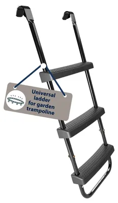 Productafbeelding van Trampolineladder Hoogteverstelbaar - 65 - 100 cm - Roestvrij staal