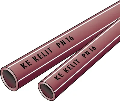 Obrázek produktu pro KE Kelit TRI08, průmyslová trubka KETRIX, PN16, 40x5,5, 4 m, 1 kus.
