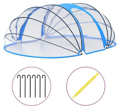 Obrázek produktu pro Zakrytí bazénu - Krycí plachta na bazén - Kryt bazénu - Zakrytí pro bazén - Stan pro bazén - 530 x 410 x 210 cm