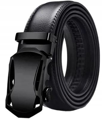 Immagine prodotto di Cintura per pantaloni - Nero - Fibbia automatica - Comfort - Eleganza - Flessibilità - Durevolezza