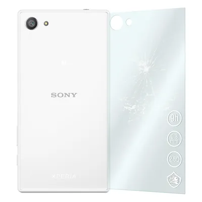 Produktbild von 1er-Pack PhoneNatic Glas-Folie Rückseite klar  kompatibel mit Sony Xperia Z5 Compact - Panzerglas für Xperia Z5 Compact