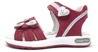 Image de Superfit : Sandales roses pour filles, chaussures de loisirs