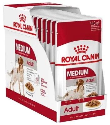 Image de Royal Canine Adult Medium Pouch Box 10X140Gr