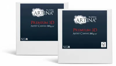Immagine prodotto di Telaio Artina Premium 3D, 20x30 cm, set da 2, 380 g/m²