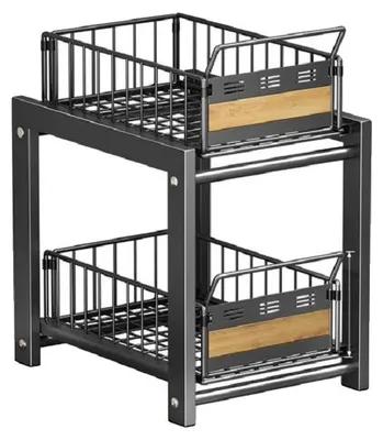 Obrázek produktu pro Organizér na dokumenty, dvoupatrový, s tichými kolejnicemi, ŠEDÝ
