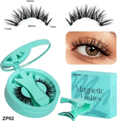 Zdjęcie produktu dla INF Zestaw magnetycznych rzęs - Miętowo-zielone zintegrowane pudełko Model3