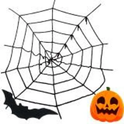 Obrázok produktu pre Verk Umelá pavučina Halloween 90 x 90 cm čierna