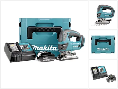 Produktbild von Makita DJV 180 RM1J Akku Stichsäge 18V + 1x Akku 4,0Ah + Ladegerät + Makpac