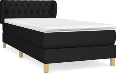 Obrázok produktu pre vidaXL Boxspring posteľ s matracom čierna 90x190 cm látka