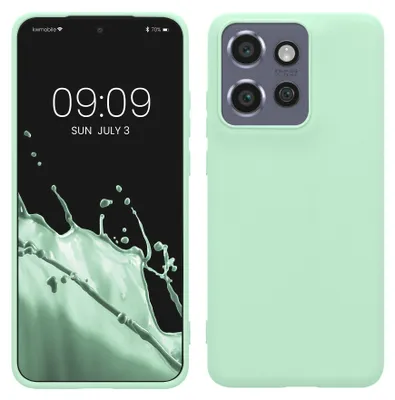 Produktbild von kwmobile Handyhülle für Motorola Edge 60 Neo / Edge 50 Neo / ThinkPhone 25 Hülle - TPU Case - Kabelloses Laden - Schutzhülle Cover in Mintgrün matt