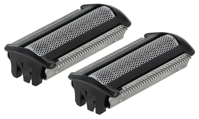 Produktbild von vhbw 2x Ersatz-Scherköpfe kompatibel mit Philips BodyGroom S3000 BG30xx, BG3010 Elektrorasierer, Schwarz Silber