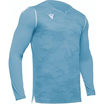 Image de Maillot Macron Ares Tw à manches longues pour enfants - Bleu ciel / Blanc