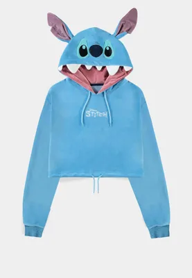 Produktbild von Genä htes Crop-Top mit Filzflicken M