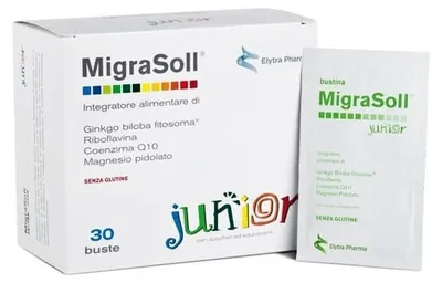 Productafbeelding van MIGRASOLL JUNIOR, verpakking met 30 sachets