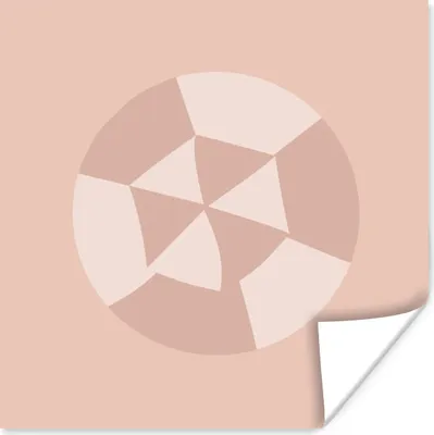 Produktbild von MuchoWow® Poster Sommer - Sonnenschirm für den Strand - Pastell 100x100 cm - Babyzimmer