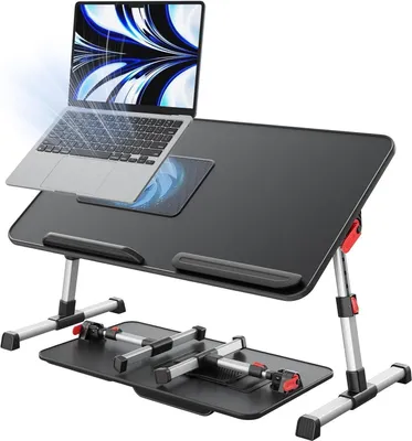 Produktbild von SAIJI Lapdesk Kühltisch USB Ventilator Verstellbarer Laptop Ständer