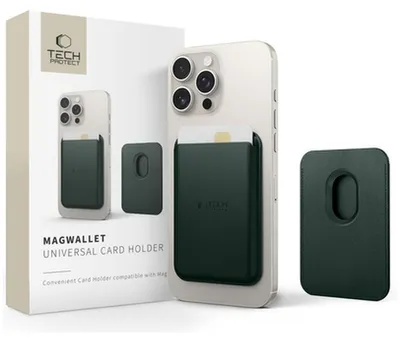 Obrázek produktu pro Tech-Protect Magwallet Magsafe Univerzální magnetické pouzdro na karty Khaki