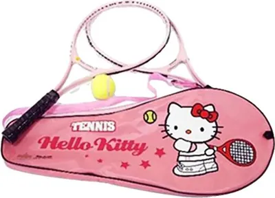 Produktbild von Hello Kitty Aluminium-tennisschläger Mit Tasche Und Ball Rosa Kinder Rosa One Size
