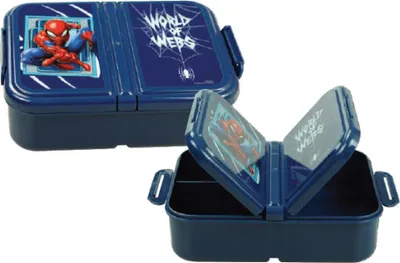Immagine prodotto di Scatola per il pranzo multiscomparto Spiderman World, scatola per panini