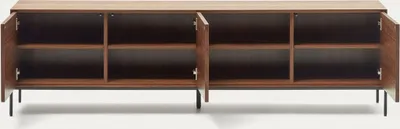 Produktbild von TV-Schrank Vedrana 195 x 55 x 40 cm MDF und Walnussfurnier Schrank Wohnzimmer