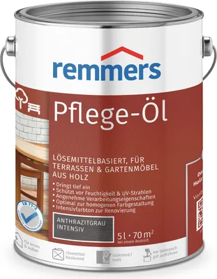 Produktbild von Remmers Pflege-Öl anthrazitgrau intensiv 5 l, Holzöl