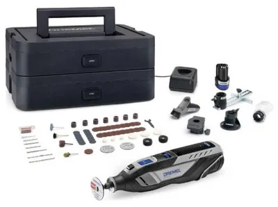 Image de Dremel 8250 Outil Rotatif Multifonction Sans-fil 12V, 65 acc, 5 adaptations, 1 batterie 2Ah, de 5.000 à 30.000 tr/min