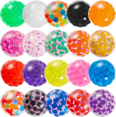 Obrázok produktu pre Antistresové loptičky 20 kusov, 4 cm, rôzne farby, pre deti