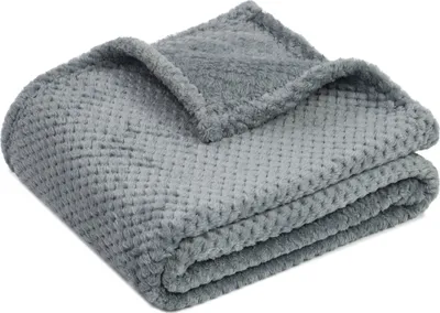 Produktbild von Hundedecke Katzendecke 100x120 cm, flauschig warm, waschbar, grau