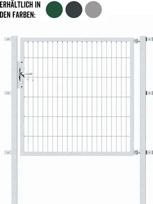 Produktbild von Alberts Einzeltor Flexo mit Zubehör, zum Einbetonieren, feuerverzinkt, Breite 150 cm, Höhe 80 cm