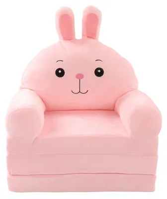 Productafbeelding van Kindersofa 2-in-1 - Vouwbare Kinderbank - Pluche - Comfortabel Meubel